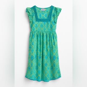 BELLA TU CAPRI CROCHET TUNIC DRESS SMALL